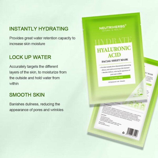 Facial Sheet Mask Hyaluronic Acid Mask 4PCS - Image 4