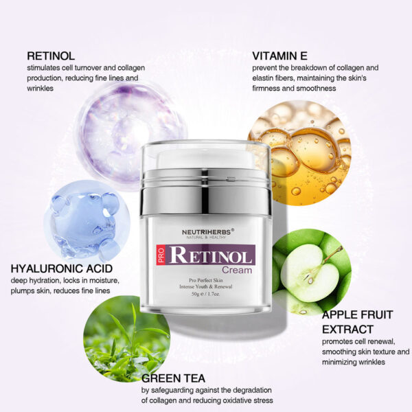 PRO Retinol Cream For Wrinkles And Acne Marks - Image 4