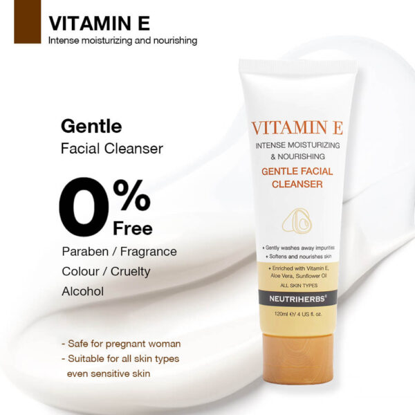 Vitamin E Gentle Facial Cleanser - Image 4