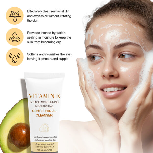 Vitamin E Gentle Facial Cleanser - Image 6